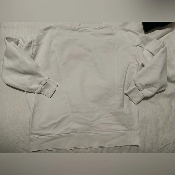 LULULEMON white perfectly oversized crew sweatshirt size 4 - Picture 7 of 9